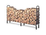 8ft Feet Outdoor Heavy Duty Steel Firewood Log Rack Wood Storage Holder Black