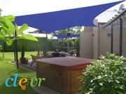 New Premium Clevr Sun Shade Canopy Sail 13 X10 Rectangle UV Outdoor Patio Blue