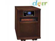 Clevr Portable Electric 1500w Infrared Heater Quartz Remote 1800 SQ FT Fireplace