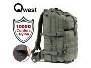 Qwest Outdoor 45L 1000D Tactical Militarily Style Pack Molle Daypack Drab Green