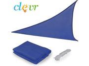 New Premium Clevr Sun Shade Canopy Sail 12 x12 x12 Triangle Outdoor Patio Blue