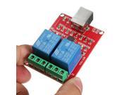 2 PCS New USB Relay Module 2 Channel Programmable Computer Control For Smart Home