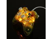 2015 NEW USB Transparent Light Glow Wired USB Gamepad Game pad Joystick Controller For Microsoft XBOX 360 PC