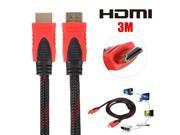 3m 1080P V1.3 HDMI Male to Male Cable Connector For DVD PS3 HDTV XBOX 360 Bluray HD TV