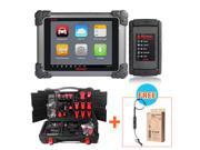Autel MaxiSys MS908 WIFI Bluetooth Smart Automotive Full System Diagnostic and Analysis System with LED Touch Display free gift MaxiVideo MV108 8.5mm digital
