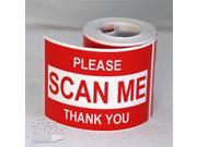 4 Rolls 2x3 PLEASE SCAN ME Thank You Red Shipping Mailing Stickers Labels
