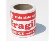 2 Rolls 3x5 Fragile Handle With Care Arrow This side up Shipping 300 Labels Per Roll