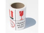 4 Rolls 4x4 Fragile DO NOT STACK International Safe Handling Labels Stickers