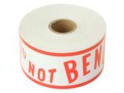 4 Rolls Big 2x6 Do Not Bend Red Warning Shipping Mailing Stickers Labels