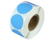 1 Roll ROUND LIGHT BLUE .75 INCH COLOR CODING CODED LABEL STICKER DOT INVENTORY CODE