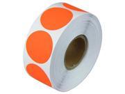 1 Roll ROUND FLOURESCENT RED 3 INCH COLOR CODING CODED LABEL STICKER DOT INVENTORY CODE