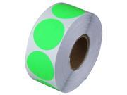 1 Roll ROUND FLOURESCENT GREEN .5 INCH COLOR CODING CODED LABEL STICKER DOT INVENTORY CODE