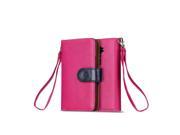 LG G2 LS980 VS980 D800 D801 D802 Leather Stand Wallet Flip Cover Pink Case
