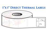 1 Roll 1x1 Direct Thermal Labels for Zebra LP2824 LP2422 TLP2824 LP2844 LP2442 LP2844 TLP2844 ZP450 GC420d GC420t GK420d GK420t GX420d GX420t Barcode Printer