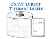 20 Rolls 2x1.5 Direct Thermal Labels for Zebra LP2824 LP2422 TLP2824 LP2844 LP2442 LP2844 TLP2844 ZP450 GC420d GC420t GK420d GK420t GX420d GX420t Barcode Printe