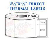20 Rolls 2.25x.75 Direct Thermal Labels for Zebra LP2824 LP2422 TLP2824 LP2844 LP2442 LP2844 TLP2844 ZP450 GC420d GC420t GK420d GK420t GX420d GX420t Barcode Pri