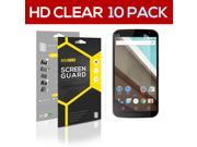 10x Motorola Google Nexus 6 SUPER HD Clear Screen Protector Guard Film Skin