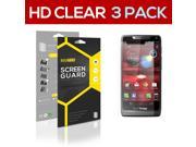 3x Motorola Luge SUPER HD Clear Screen Protector Guard Film Skin