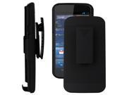 For Motorola Moto X 2nd Gen 2014 Black Holster Case W Stand Belt Clip