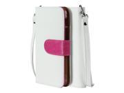 SOJITEK ASUS PadFone X Leather Book Style Folio Stand Wallet Flip Cover White Case w Stand