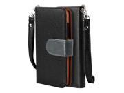 SOJITEK Nokia Lumia 635 630 Leather Book Style Folio Stand Wallet Flip Cover Black Case w Stand