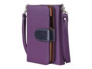 SOJITEK Nokia Lumia 635 630 Leather Book Style Folio Stand Wallet Flip Cover Purple Case w Stand