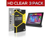 3x Lenovo Yoga Tablet 2 8 8.0 SUPER HD Clear Screen Protector Guard Film Skin