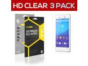 3x Sony Xperia M4 Aqua SUPER HD Clear Screen Protector Guard Film Skin