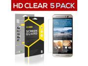 5x HTC One E9 SUPER HD Clear Screen Protector Guard Film Skin