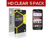 5x ZTE Fanfare SUPER HD Clear Screen Protector Guard Film