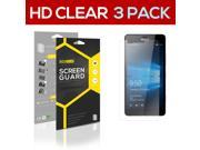 Microsoft Lumia 950 3x SUPER HD Clear Screen Protector Guard Film