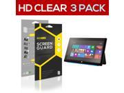 Microsoft Surface Pro 4 3x SUPER HD Clear Screen Protector Guard Film