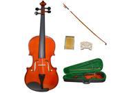 Bentoni Full Size 4 4 Solid Spruce Maple Student Violin Fiddle Bow Rosin Case