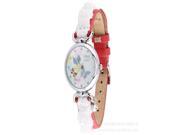 MINI New Fashion Women s girls ladies Polymer Clay Waterproof Butterfly Crystal Watches Red