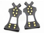 STUDDED UNIVERSAL ICE NO ANTI SLIP SNOW OVER SHOE SPIKES GRIPS CLEATS CRAMPONS EXTRA LARGE SUIT FOR US 11 13 EUR 45 48