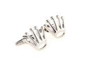Crown Silver Cufflinks with Gift Box