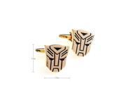Rose Gold Transformers Autobot Cufflinks With Gift Box