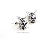 Silver Skull and Crossbones Cufflinks with Gift Box