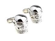 Sterling Silver Skull Cufflinks Cuff link with Gift Box