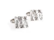 silver hollow Cufflinks Cuff link with Gift Box