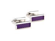 enamel classic purple Argyle Cufflinks Cuff link with Gift Box