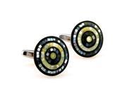 Abalone Abalones Shells Mother of Pearl Checkered round Cufflinks Cuff link with Gift Box