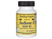 Healthy Origins Sunflower Vitamin E 400 Iu 60 Softgels