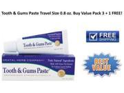 Dental Herb Company Tooth Gums Travel Size Paste Value Pack 3 1 Free