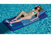 Solstice Designer Mattress Floating Pool Lounger Blue 78 L X 33 W.