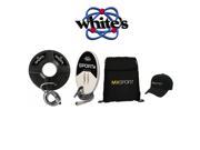 White’s MX Sport Metal Detector Accessory Pack with 2 Coils Baseball Cap and Bag