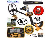 Garrett ACE 400 Metal Detector with DD Waterproof Search Coil and Pro Pointer II