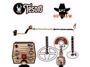Tesoro Outlaw Metal Detector with 3 Search Coil Bundle and Lifetime Warranty