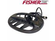 Fisher 11 Solid Biaxial DD Black Elliptical Coil for Gold Bug