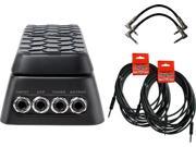 Dunlop DVP3 Volume X Effect Pedal Bundle with Two Patch Cables and Two 18.6 ft Instrument Cables